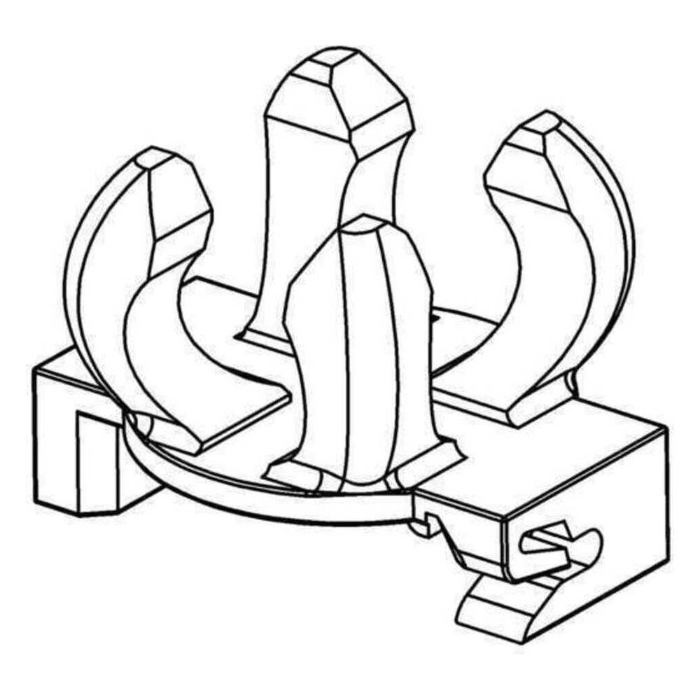 Rehau Drehclip quattro für Rohrträgermatte RM 100 und RM 150... REHAU-12125511001 4007360398910 (Abb. 2)
