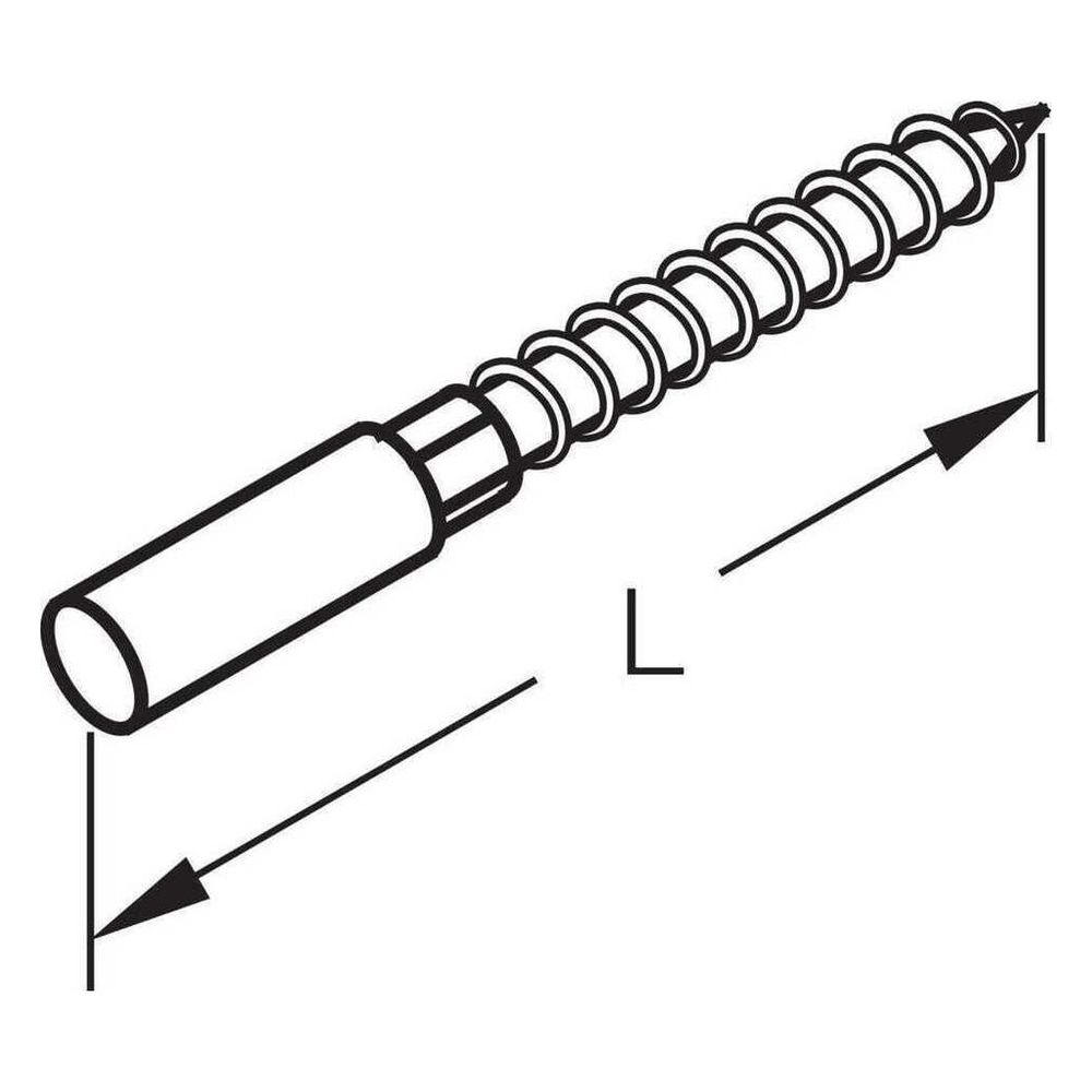 Rehau Stockschraube Gewinde M 8, Länge 80mm, für Fest- und Führungsschelle... REHAU-11210741002 4007360066284 (Abb. 2)