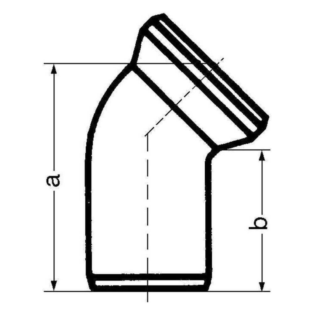 Rehau Klosettbogen DN 110, 22 Grad, 11216041001... REHAU-11216041001 4007360058760 (Abb. 2)