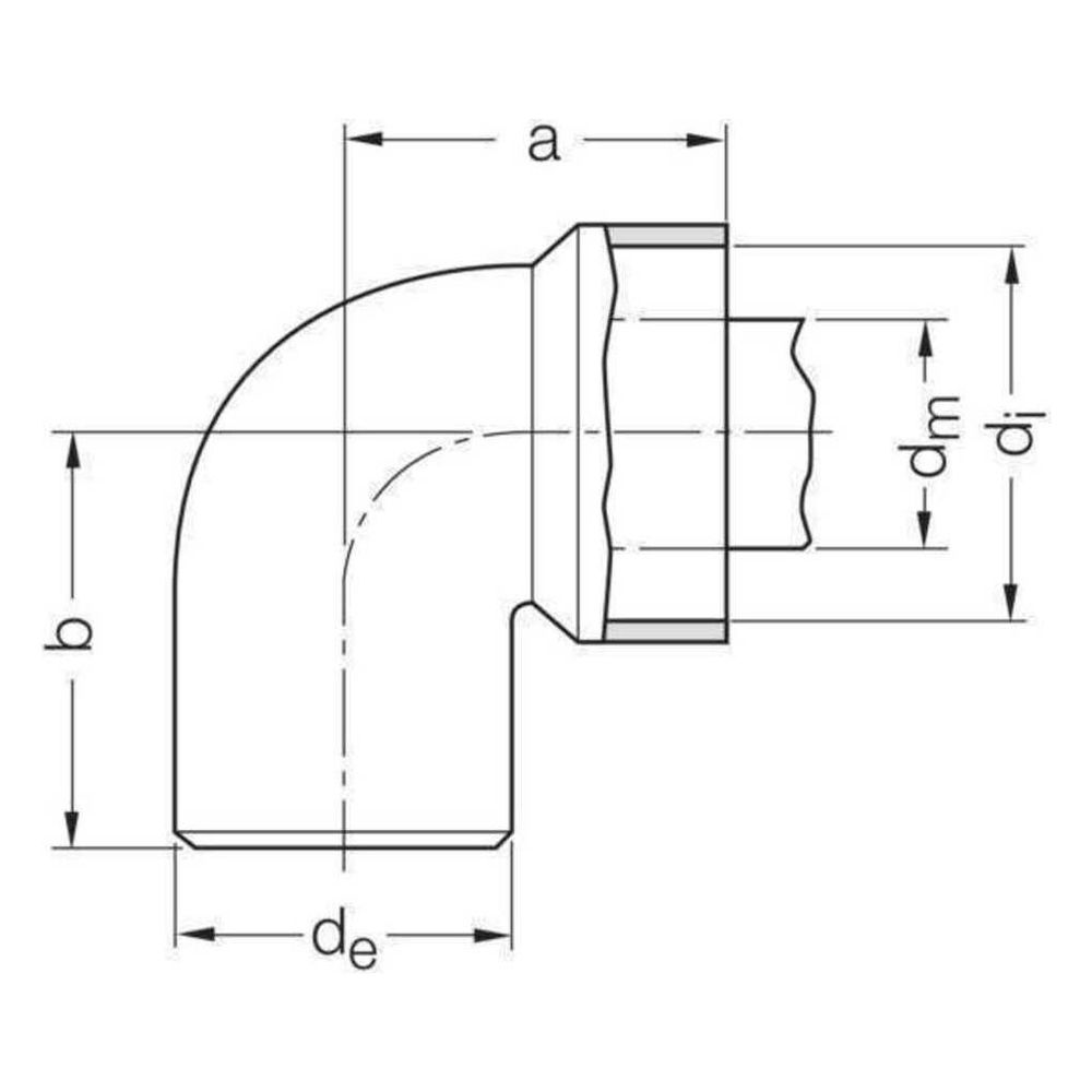 Rehau Raupiano Plus Siphonwinkel DN 40/40-30... REHAU-11231741001 4007360296759 (Abb. 2)