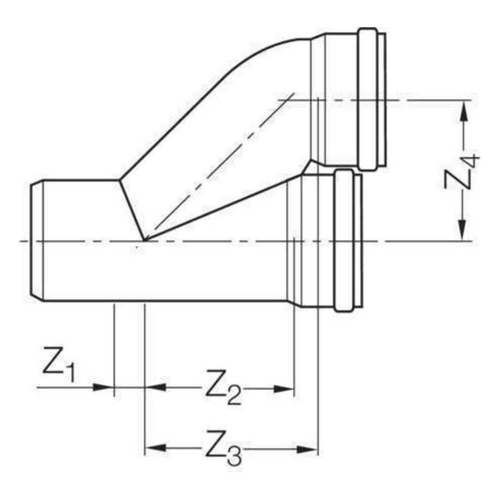 Rehau Raupiano Plus Parallelabzweig DN 90/90... REHAU-11237341002 4007360584443 (Abb. 3)