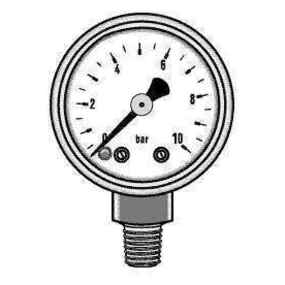 Rehau Manometer R 1/4", Druckbereich 0-10 bar... REHAU-12468791001 4007360172534 (Abb. 2)