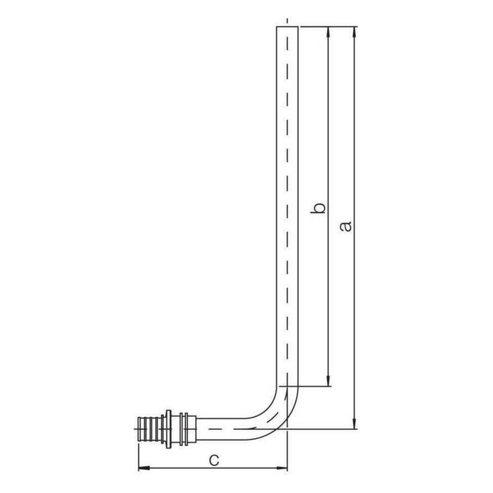 Rehau Winkel-Anschlussgarnitur 20x2,0mm, Schenkellänge 250mm... REHAU-12607201002 4007360032340 (Abb. 3)