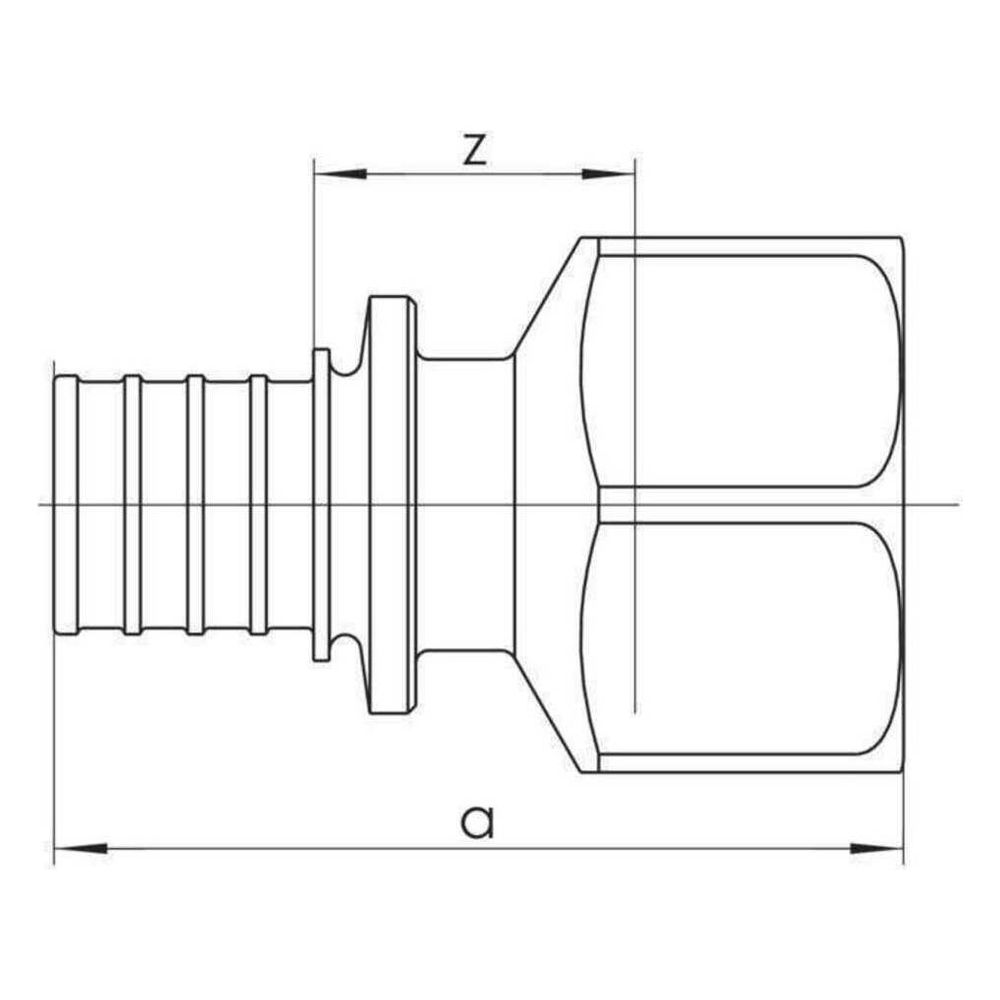Rehau Übergang Rautitan LX plusG, 20mm x Rp 3/4", Messing... REHAU-13130651001 4007360543372 (Abb. 2)