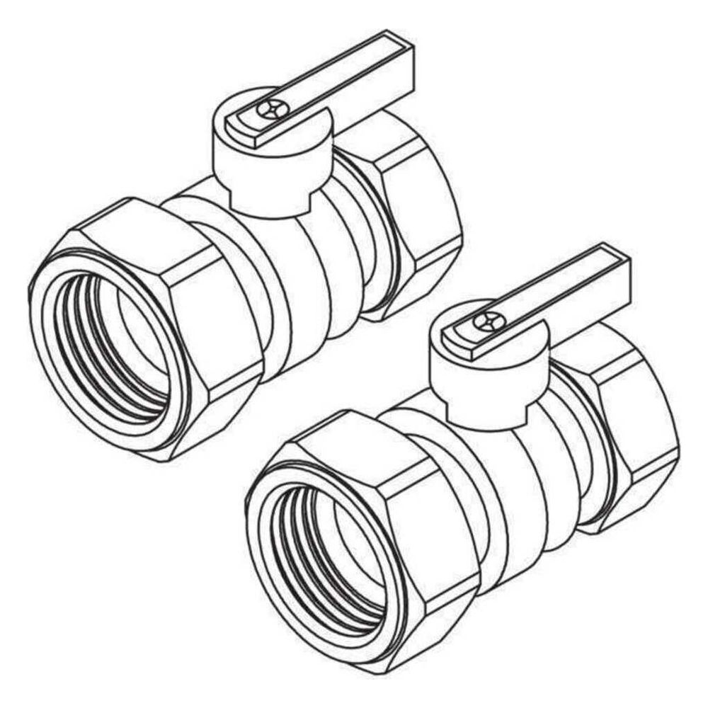 Rehau Kugelhahnset mit Überwurfmutter, 1 1/4" für Heizkreisverteiler Ms... REHAU-12118361001 4007360380694 (Abb. 2)