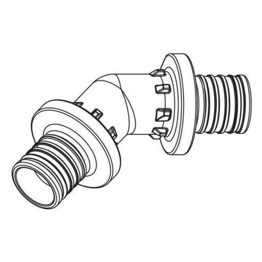 Rehau Winkel Rautitan PX, 32x32mm, 45 Grad, PPSU... REHAU-11600541001 4007360376932 (Abb. 2)