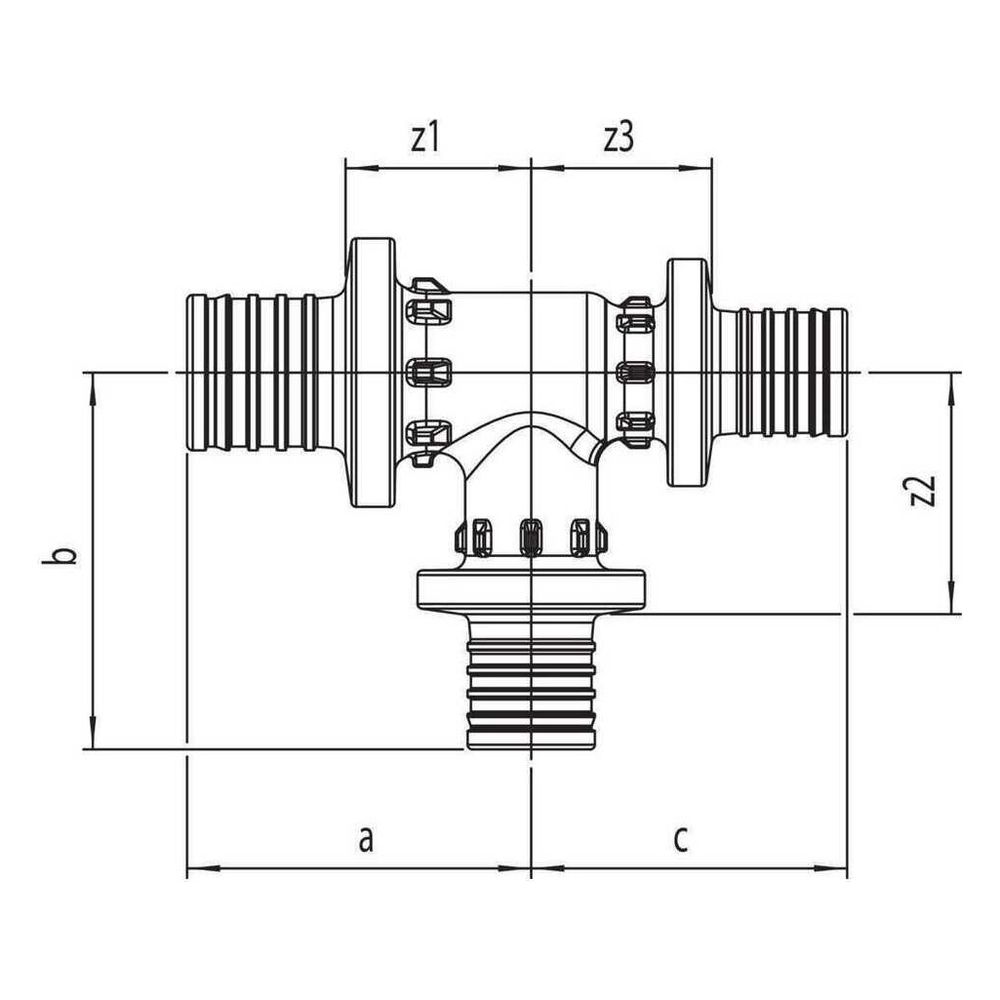 Rehau T-Stück Rautitan PX, mit Zentriernocken, 20x16x16mm... REHAU-11600811001 4007360375881 (Abb. 3)