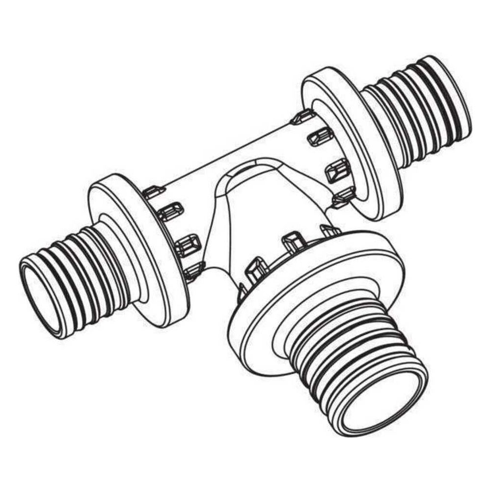 Rehau T-Stück Rautitan PX, mit Zentriernocken, 16x25x16mm... REHAU-11601021001 4007360377090 (Abb. 2)