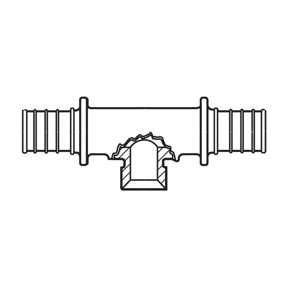 Rehau T-Stück Abgang Konus, SDR 7,4, 32mm x G 3/4" x 32mm, 60 Grad... REHAU-12446161001 4007360136161 (Abb. 3)