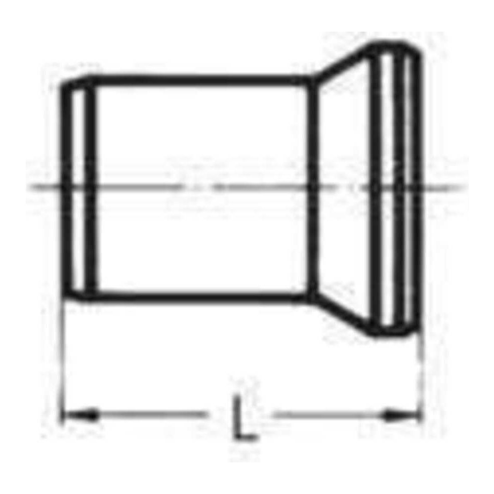 Rehau Klosettstutzen DN 110, Länge 150mm... REHAU-11216341001 4007360058791 (Abb. 2)