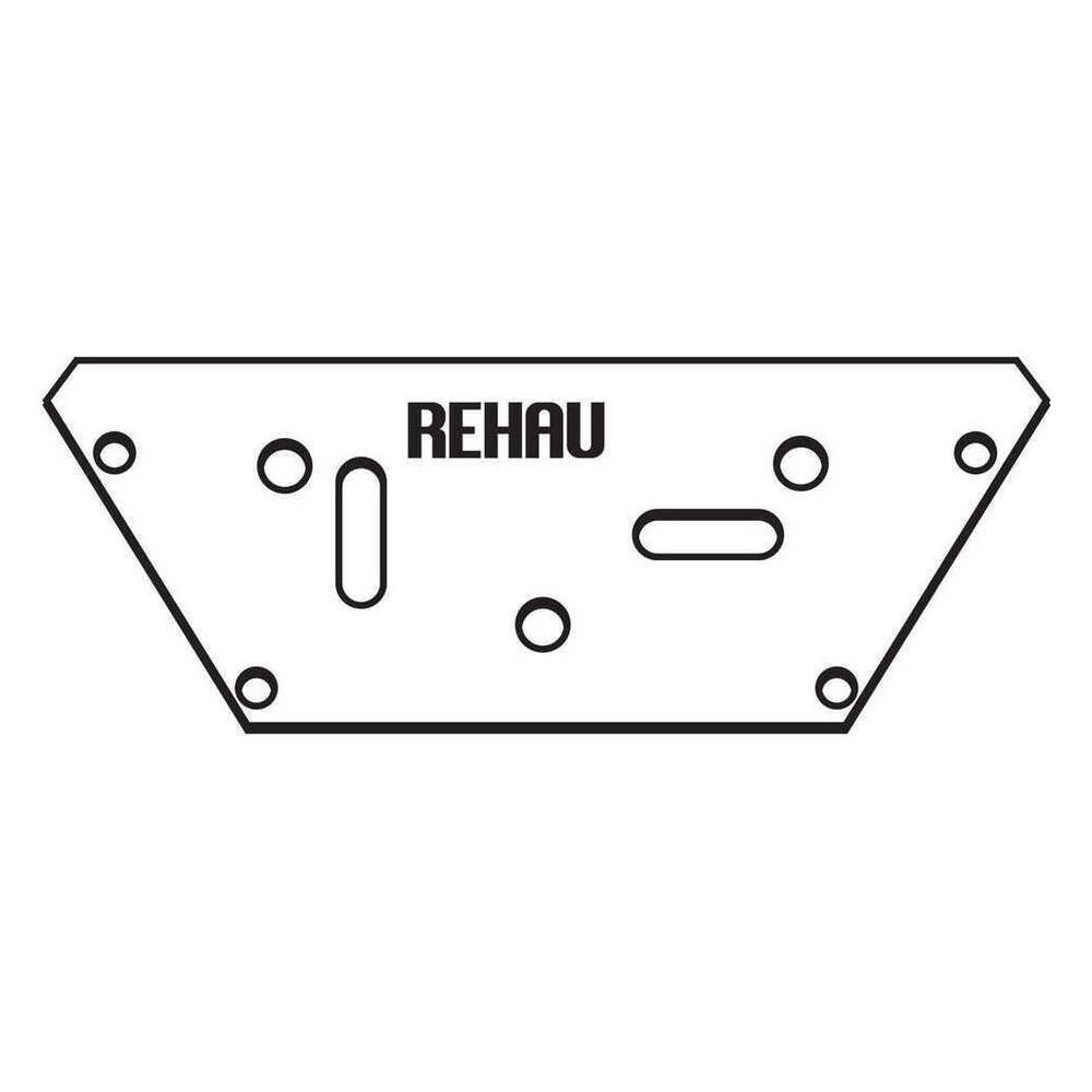 Rehau Halter Druckluftverteilerdose für 3-fach Druckluftverteilerdose, inkl. 4 Schra... REHAU-12494001001 4007360192600 (Abb. 2)
