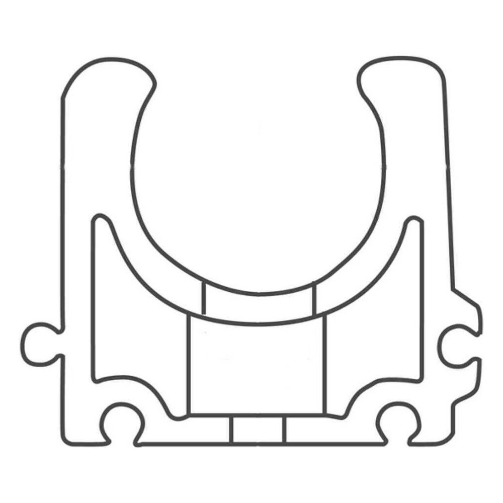 Rehau Rohrklemme 25mm, ohne Klemmbügel, Schwarz... REHAU-12436431001 4007360157012 (Abb. 2)