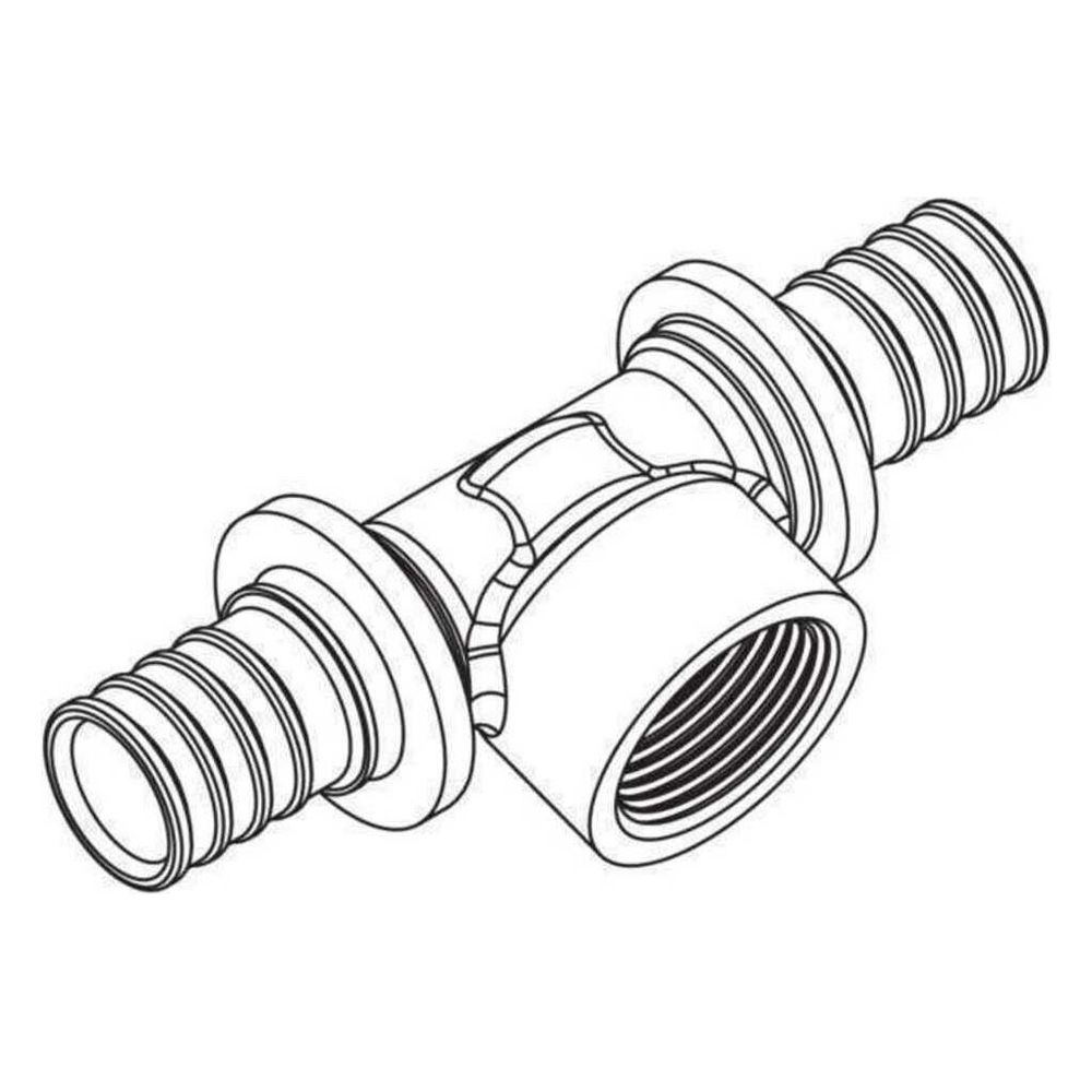 Rehau T-Stück, SDR 11 LX, 50mm x Rp 1 1/4" x 40mm, Messing... REHAU-11691571001 4007360458003 (Abb. 3)
