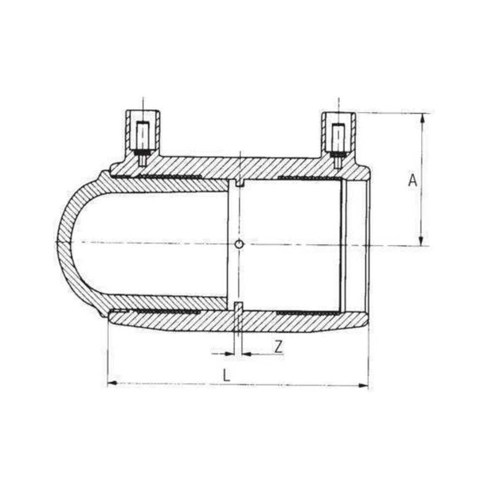 Rehau Smartfuse Verschlussmuffe 125mm, PE 100, PN 16, Schwarz... REHAU-12330721001 4007360218379 (Abb. 2)