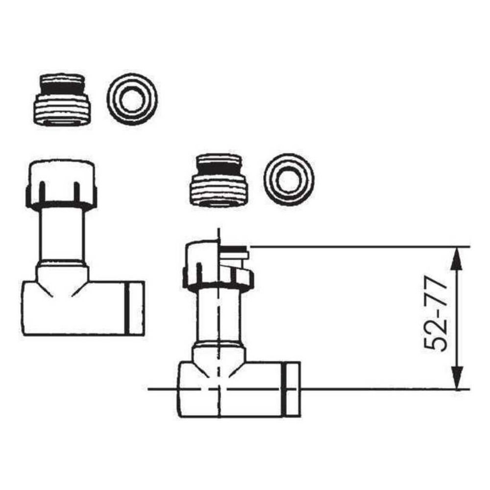 Rehau Teleskop-Eckverschraubungs-Set Eurokonus G 3/4"... REHAU-12406071001 4007360189082 (Abb. 3)