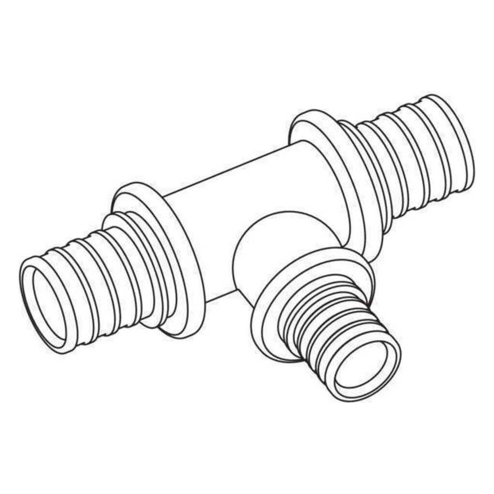Rehau T-Stück, Messing, 32x2,9mm - 20x2,0mm - 32x2,9mm... REHAU-12611631001 4007360041717 (Abb. 3)