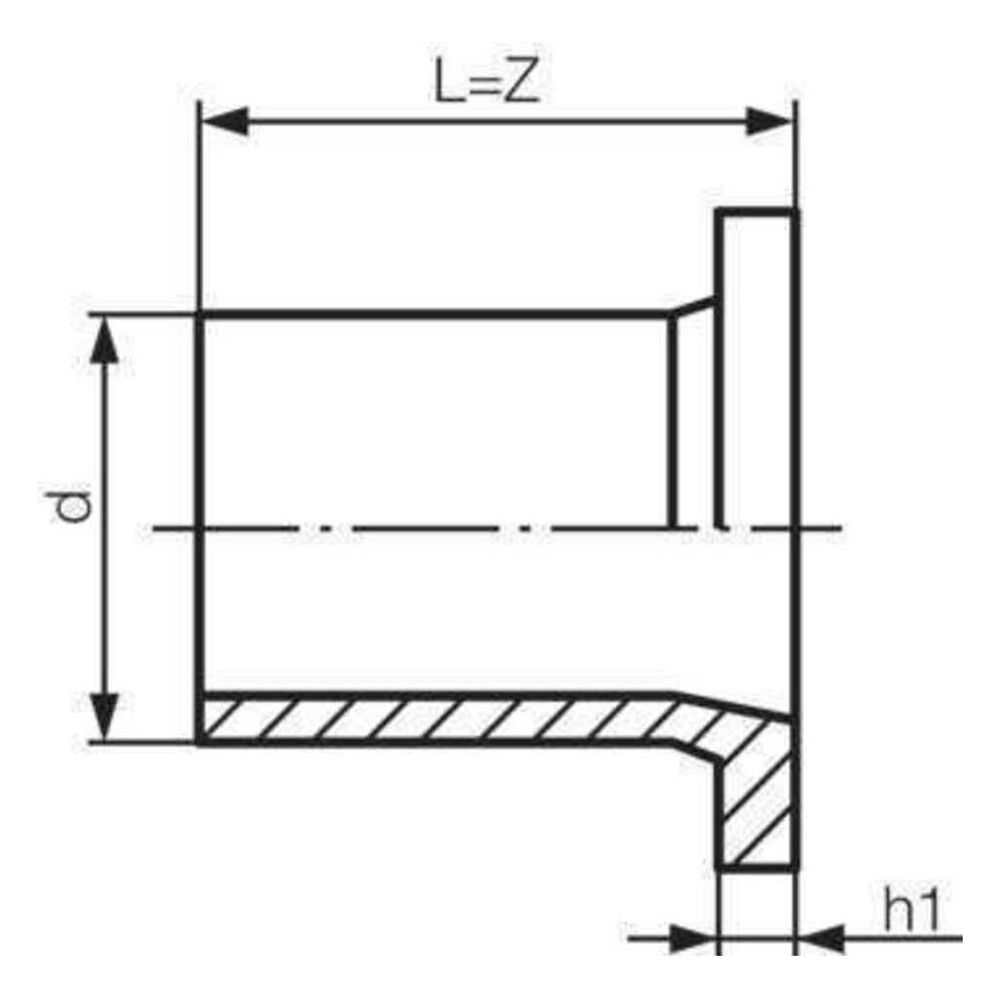 Rehau Vorschweißbund, SDR 17 90, PE 100, Schwarz... REHAU-12208681001 4007360239213 (Abb. 3)