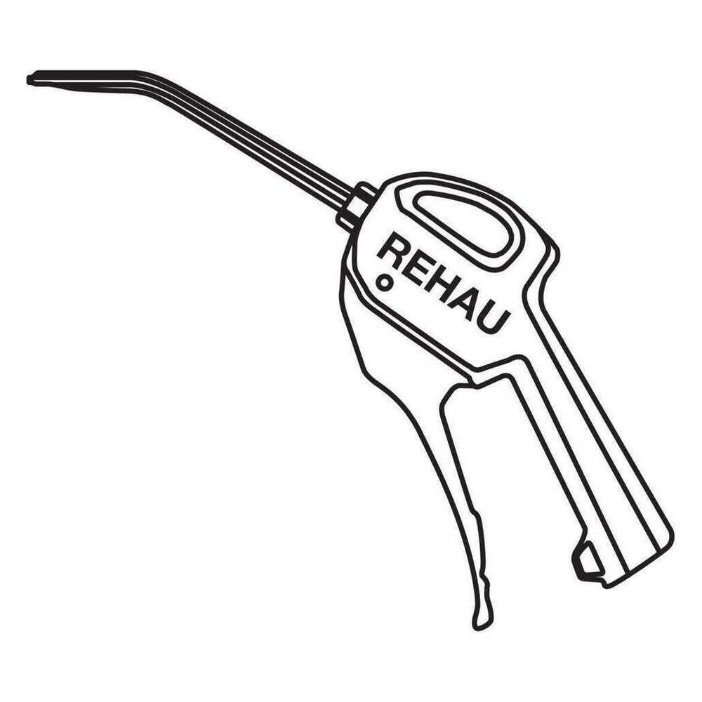 Rehau Blaspistole mit Metalldüse G 1/4", 10 bar, max. Durchfluss 6,4l/s bei 6 bar... REHAU-12492601001 4007360186401 (Abb. 2)