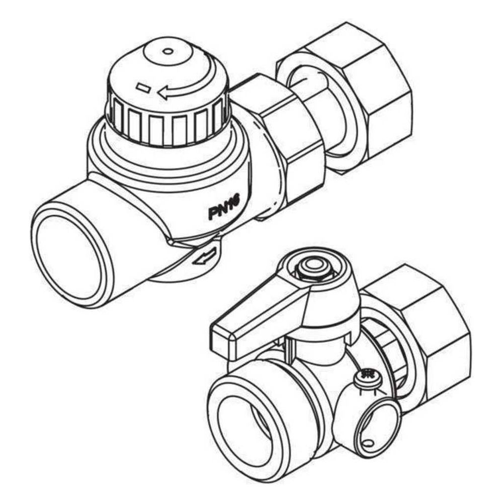 Rehau Zonenventilset, Regulierventil für Heizkreisverteiler... REHAU-12165911001 4007360518035 (Abb. 2)