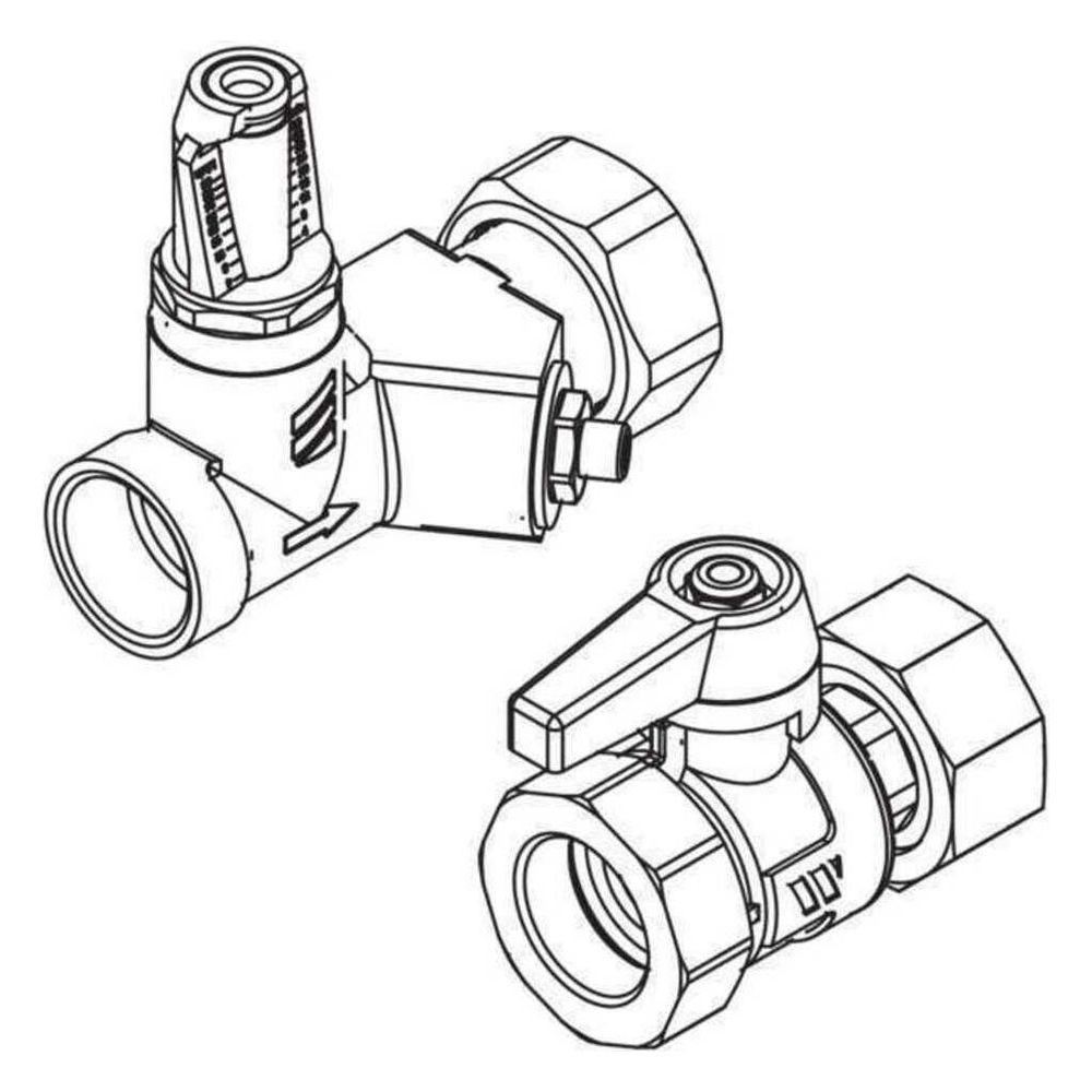 Rehau Strangregulierventil-Set für Heizkreisverteiler... REHAU-12165921001 4007360518042 (Abb. 2)