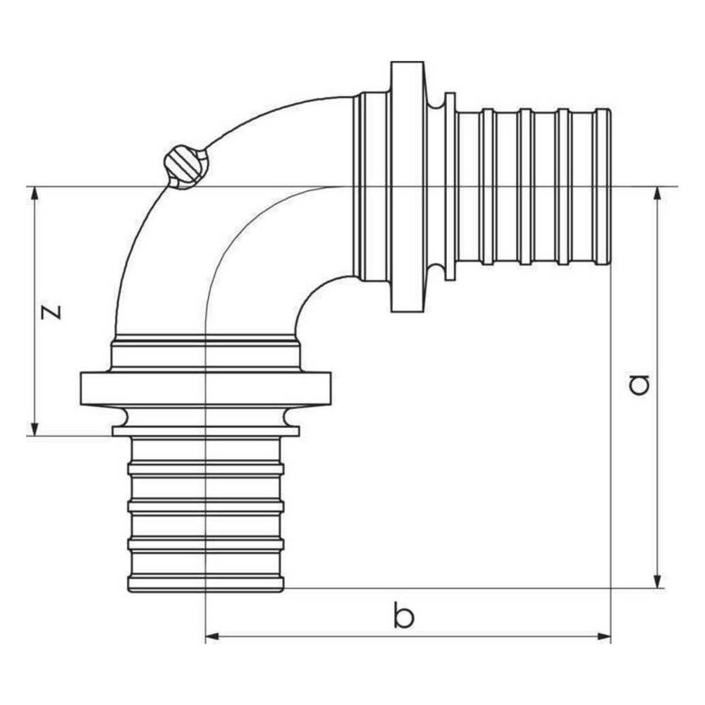 Rehau Rautitan Bogen RXplus 32/32mm, 90 Grad, Rotguss... REHAU-14564321001 4061264398469 (Abb. 3)
