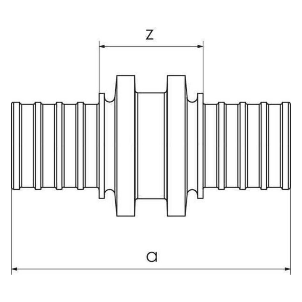 Rehau Kupplung Rautitan RXplus 25x25mm, Rotguss... REHAU-14564411001 4061264398551 (Abb. 3)