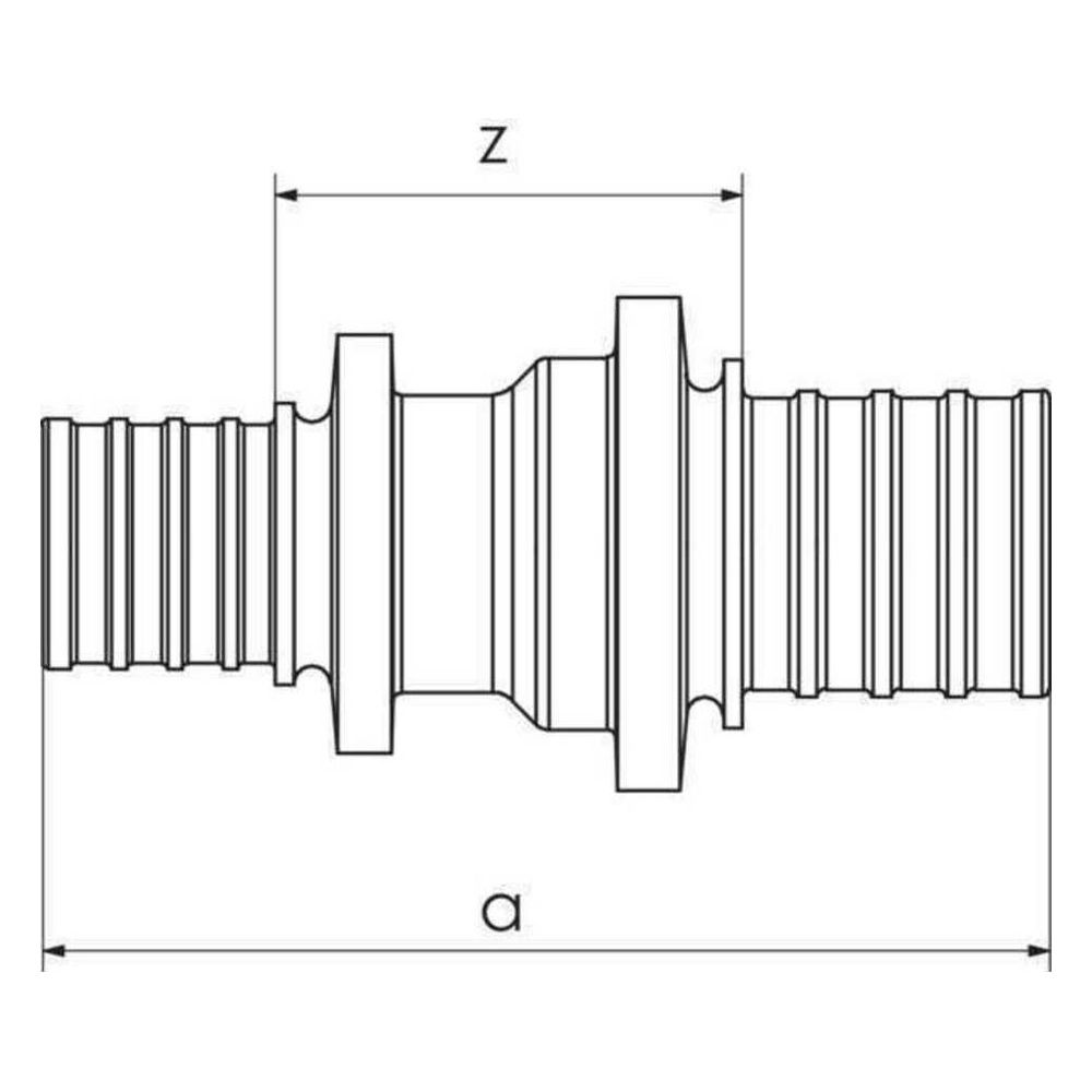 Rehau Kupplung Rautitan RXplus 25x20mm, Rotguss... REHAU-14564461001 4061264398605 (Abb. 3)
