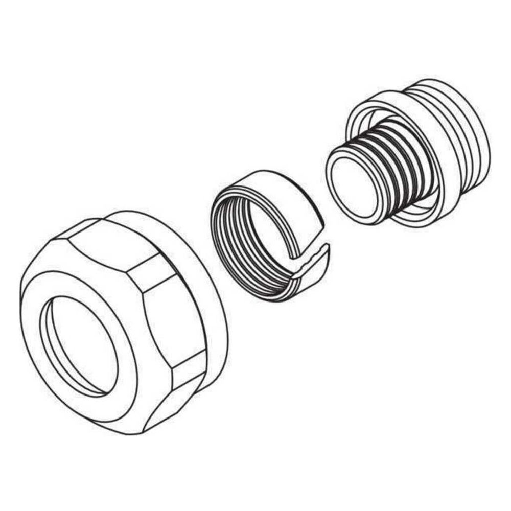 Rehau Klemmringverschraubung 10,1x1,1mm, 12005461001... REHAU-12005461001 4007360330088 (Abb. 2)