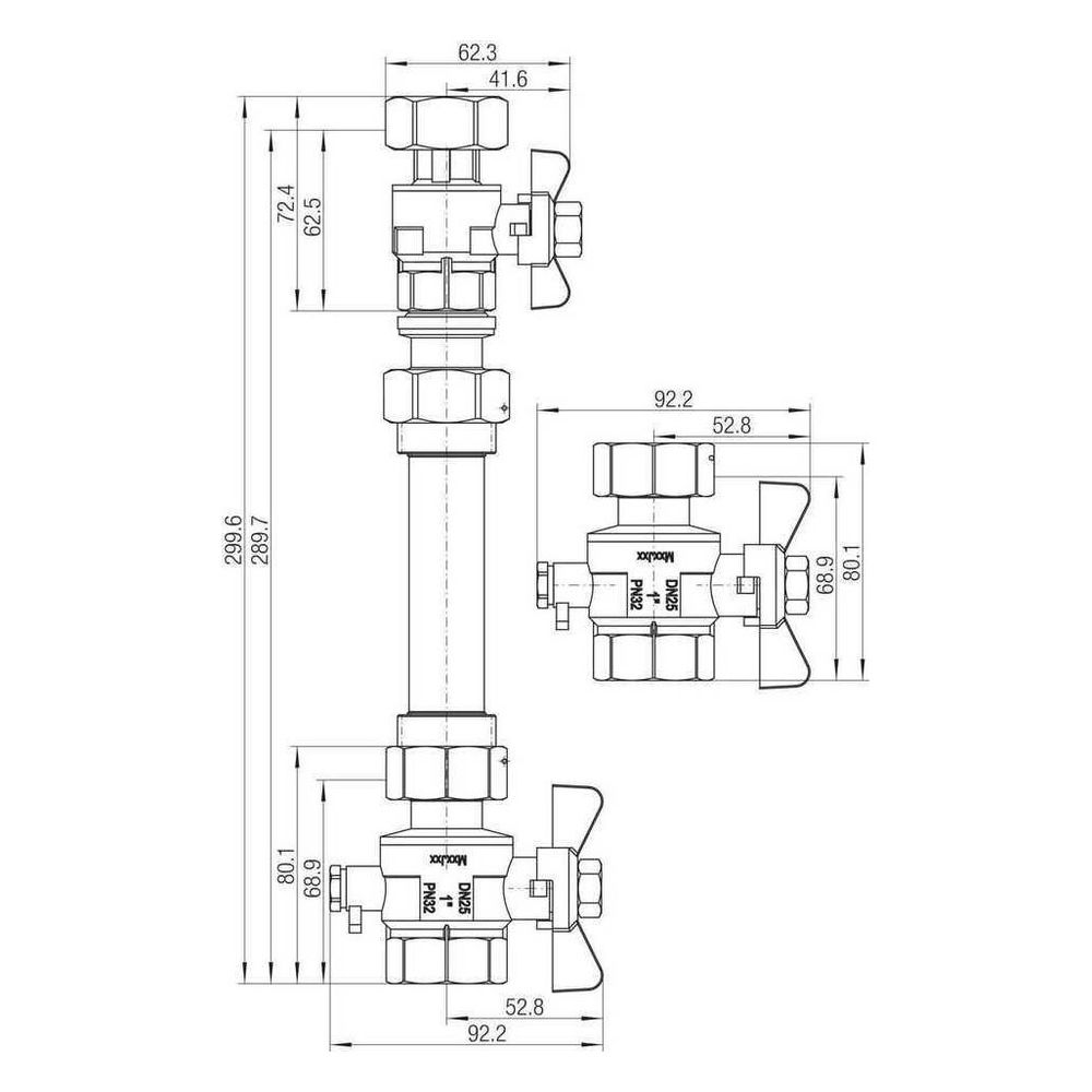Rehau Wärmemengenzähler-Anbausatz horizontal... REHAU-12197581001 4007360555139 (Abb. 3)
