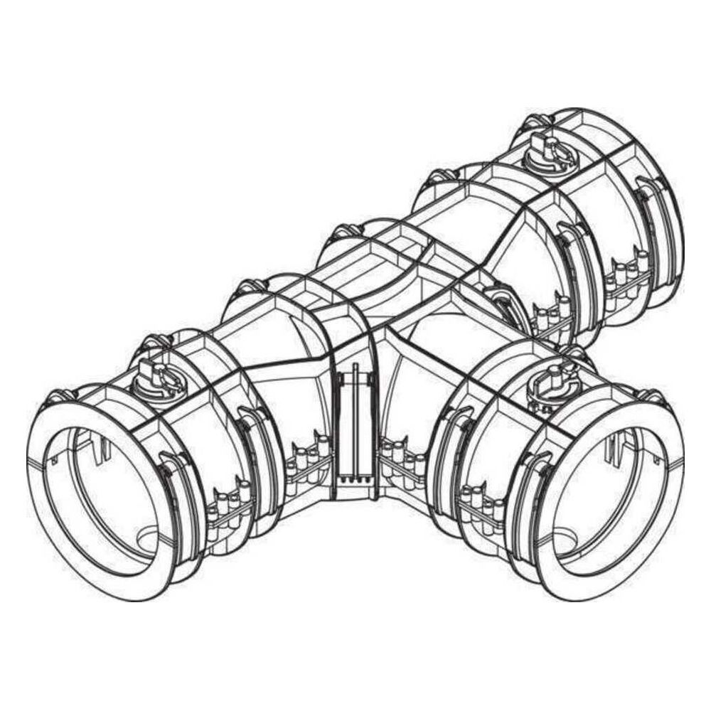 Rehau Rauthermex T-Muffenset groß, für Abzweige... REHAU-13510541001 4007360382278 (Abb. 2)