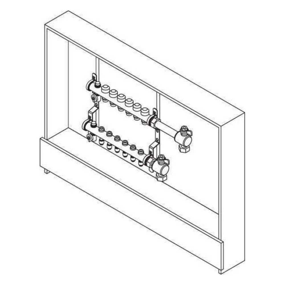 Rehau Rautherm Unit, Easyflow und UP 75, 11 Heizkreise, Kugelhahnset vertikal rechts... REHAU-11060611002 4059757763368 (Abb. 2)