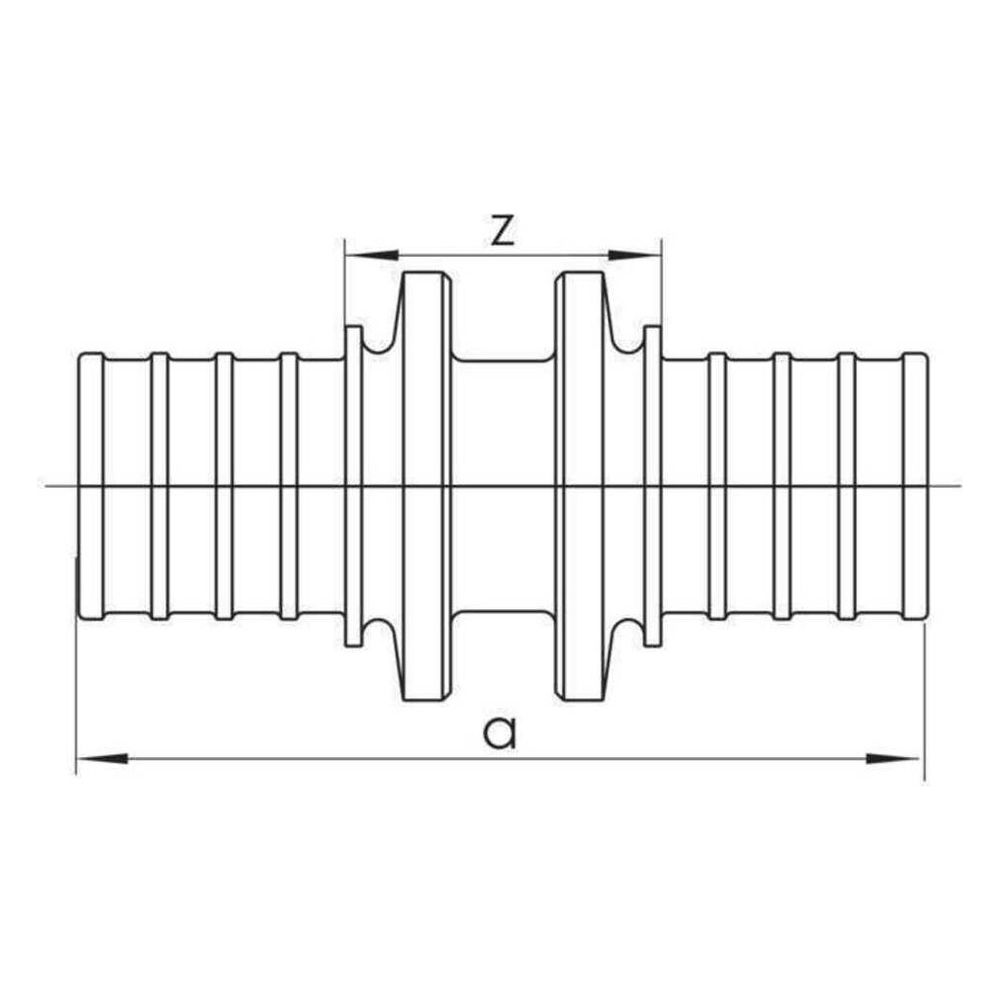 Rehau Kupplung Rautherm 32x2,9mm - 32x2,9mm... REHAU-12611231001 4007360041243 (Abb. 3)