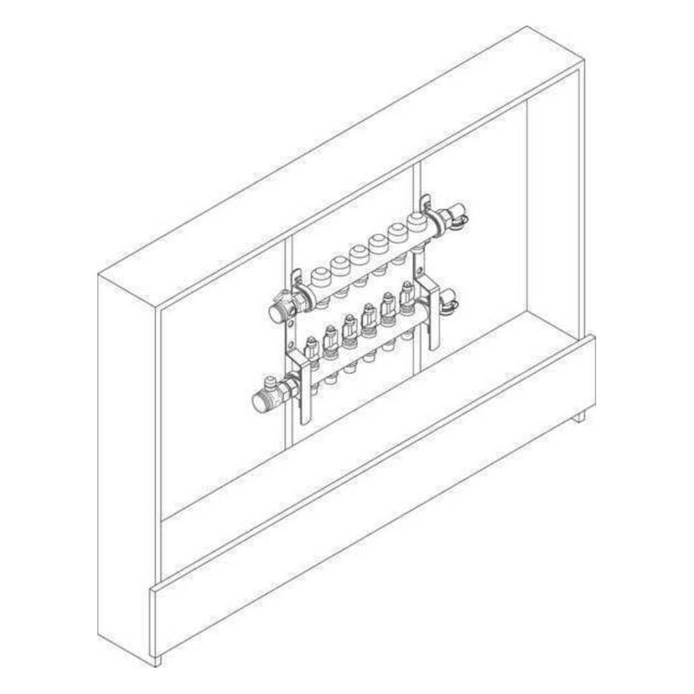 Rehau Rautherm Unit, HKV-D V2A und UP 75, 11 Heizkreise, Zonenregulierventil links... REHAU-11065311001 4059757720279 (Abb. 2)