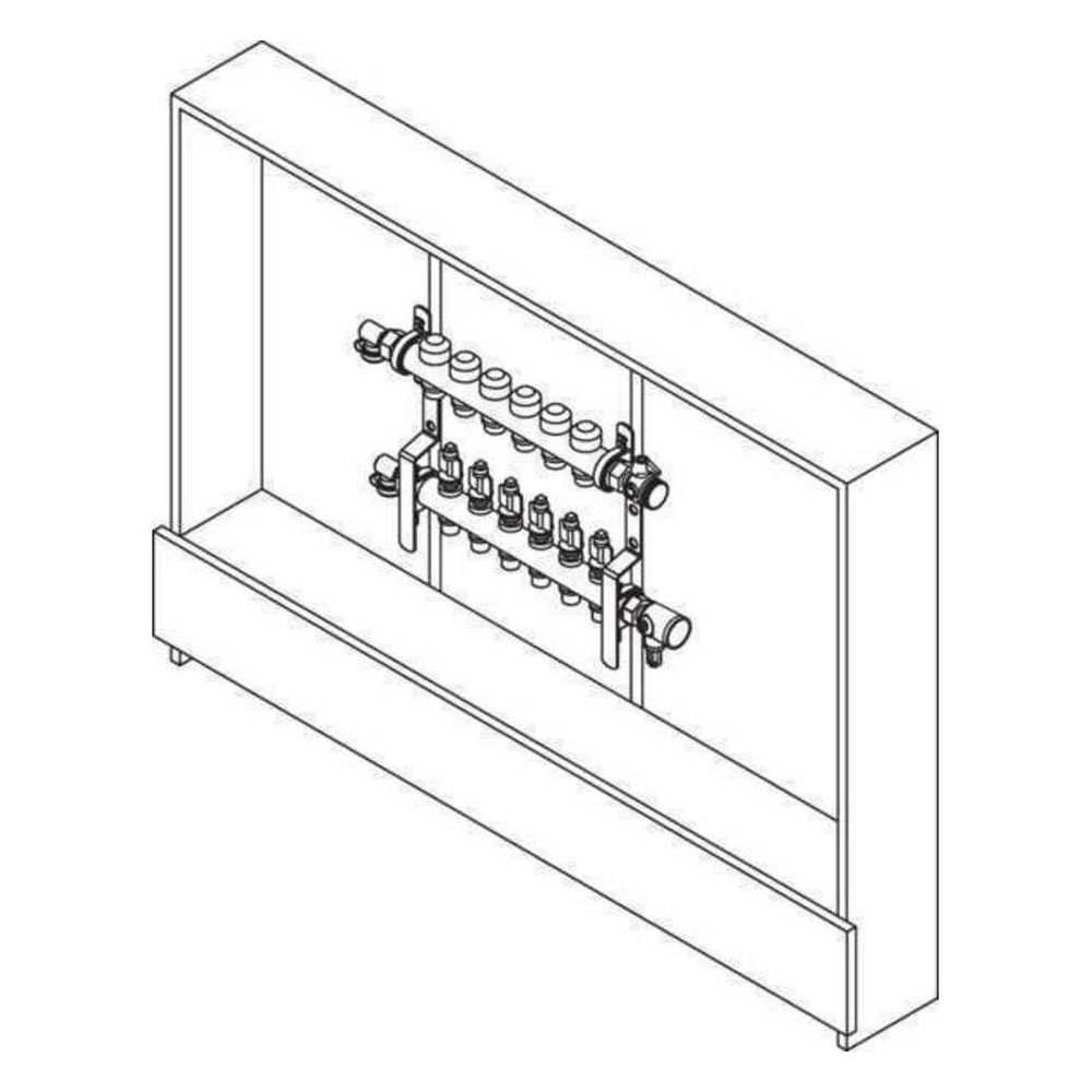 Rehau Rautherm Unit, HKV-D V2A und UP 75, 2 Heizkreise, Strangregulierventil rechts... REHAU-11065821001 4059757720521 (Abb. 2)