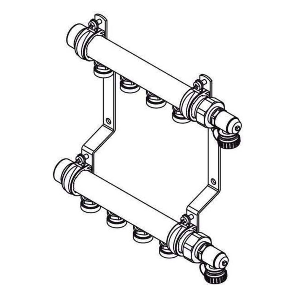 Rehau Heizleitungsverteiler HLV 11 Heizkreise, Edelstahl... REHAU-11102171001 4007360557263 (Abb. 4)