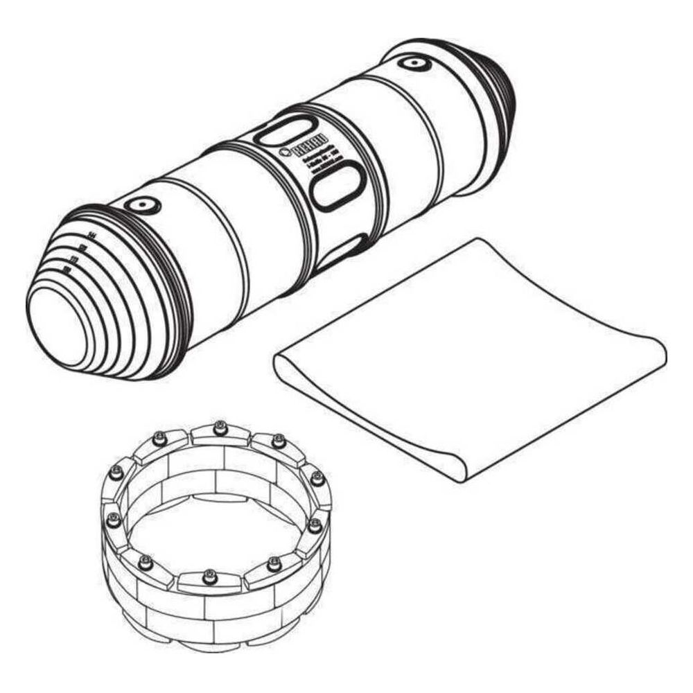 Rehau Rauvitherm Hauseinführung bis Rohr Außendurchmesser 150mm, Bohrung 200mm... REHAU-11072421001 4061264920608 (Abb. 2)
