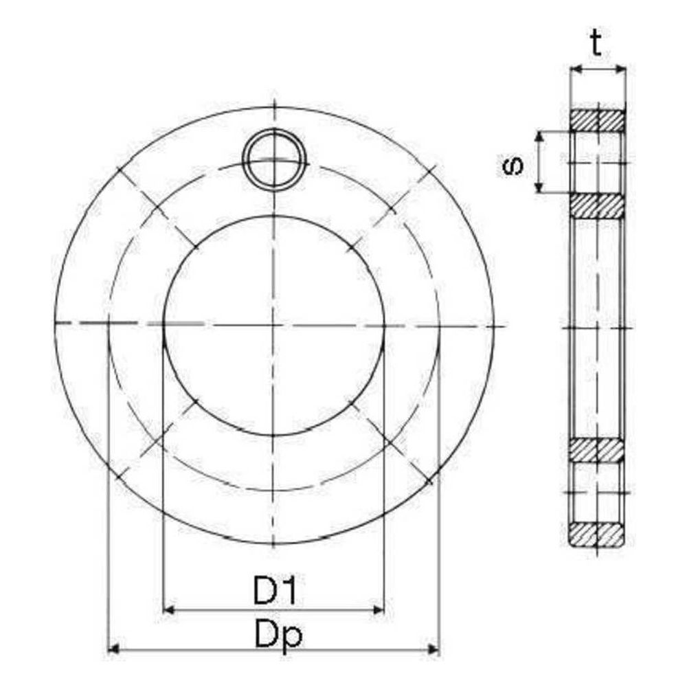 Rehau Losflansch für Vorschweißbund, Innendurchmesser 160mm, DN 150... REHAU-12468221001 4007360221300 (Abb. 2)