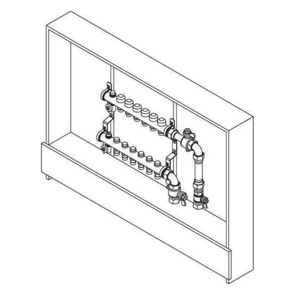 Rehau Rautherm Unit, Easyflow und UP 75, 11 Heizkreise, Wärmemengenzähler vertikal r... REHAU-11059711002 4059757762927 (Abb. 2)