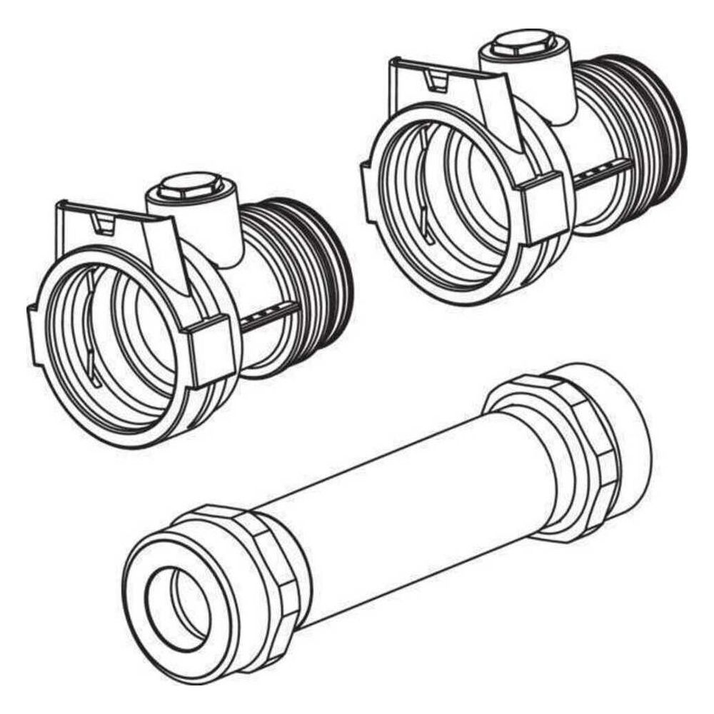 Rehau Wärmemengenzähler-Anbausatz Polymer... REHAU-14720001001 4062178920500 (Abb. 2)