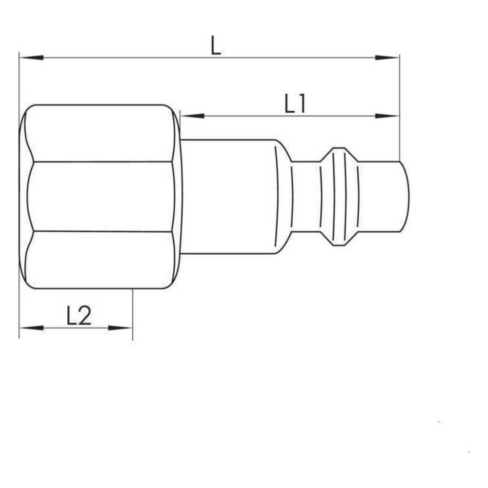 Rehau Druckluftstecknippel NP 7.2, 12468891001... REHAU-12468891001 4007360172510 (Abb. 2)
