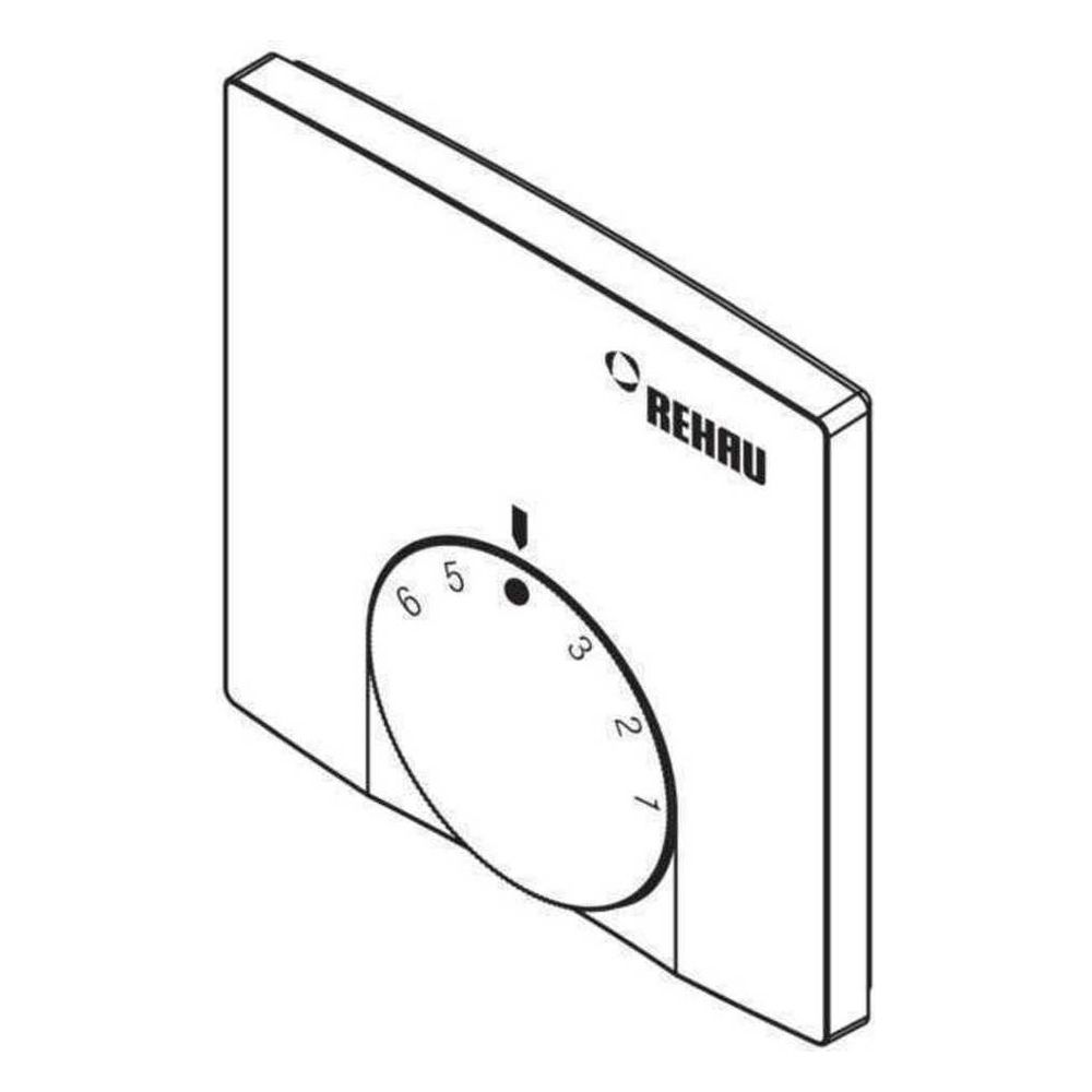 Rehau Temperaturregler E 230V, Skala 1-6, Weiß... REHAU-13240181001 4059757362295 (Abb. 2)