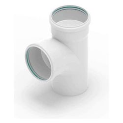 Rehau Raupiano Plus Einfachabzweig DN 110/110, 87 Grad, max flow... REHAU-11230051001 4007360394547 (Abb. 1)