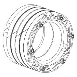 Rehau Rauvipex Dichtflansch FA 80mm, 150x200mm, radondicht, gasdicht... REHAU-14504041001 4064299938662 (Abb. 1)