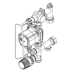 Rehau Regelset flex P mit Thermostatkopf, 13186121002... REHAU-13186121002 4068767278250 (Abb. 1)