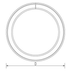 Rehau Schutzrohr geschlitzt DN 23, für Rohre 20mm, Bund 50m, Schwarz... REHAU-11316351001 4007360584764 (Abb. 1)