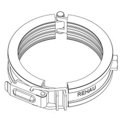 Rehau Rauclamp Fix schalloptimierte Festschelle DN 110, Kombigewinde M8/M10, Schnell... REHAU-11271011001 4068767635367 (Abb. 1)