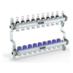 Rehau Verteiler HKV-D Easyflow, Edelstahl, 9 Heizkreise, mit Durchflussanzeige min/m... REHAU-13831901200 4068767634285 (Abb. 1)