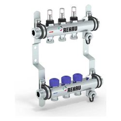 Rehau Verteiler HKV-D Easyflow, Edelstahl, 3 Heizkreise, mit Durchflussanzeige min/m... REHAU-13831301200 4068767634223 (Abb. 1)