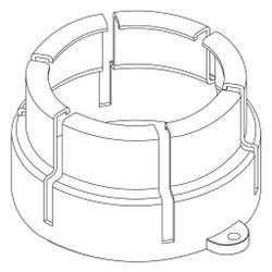 Rehau Kappe für Durchflussanzeiger MFI min/max, Rot... REHAU-13767691001 4068767636081 (Abb. 1)