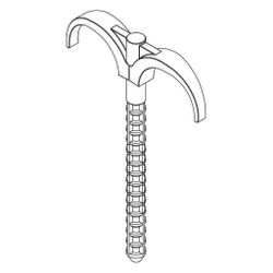 Rehau Dübelhaken für 2 Rohre, 12573881002... REHAU-12573881002 4007360032678 (Abb. 1)
